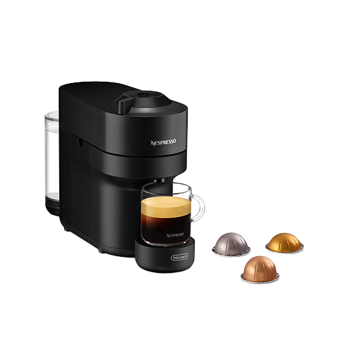 DELONGHI Nespresso Kapselmaschine - Vertuo Pop ENV90.B in Schwarz DELONGHI Nespresso Kapselmaschine - Vertuo Pop ENV90.B in Schwarz