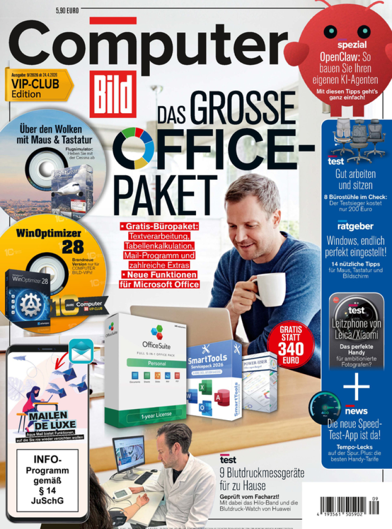 Computer BILD mit DVD